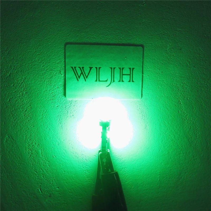 WLJH 10 Pack Green Canbus T5 Led Bulb 2721 37 74 Wedge Lamp PC74 Twist Sockets Dash Dashboard Lights Instrument Panel Cluster Leds Replacement - Image 5
